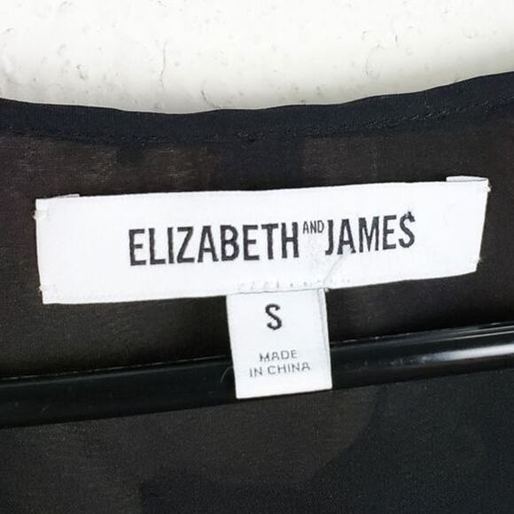 Elizabeth & James Floral Silk Chiffon Lined Mini Dress A-Line Smocked - Picture 6 of 10